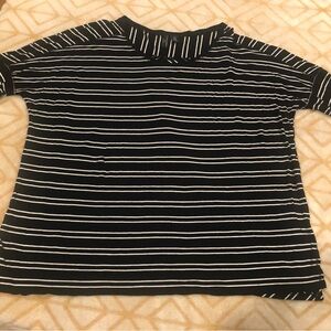 Cynthia Rowley Black and White Striped Top